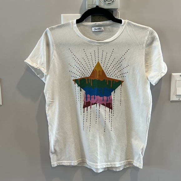 Lauren Moshi Edda Dripping Star Short Sleeve Tee - Picture 3 of 7